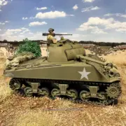 W.Britain 25136 M4A3(75) Sherman, 10th Armored Division, 1944-45 (Britains)