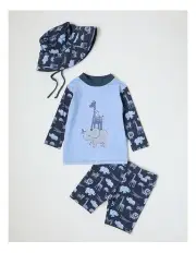 [Sprout] Safari Animal Swim Set in Light Blue