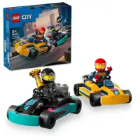 在飛比找momo購物網優惠-【LEGO 樂高】城市系列 60400 卡丁車和賽車手(賽車