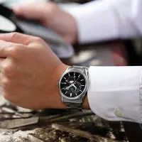 在飛比找Yahoo奇摩購物中心優惠-ORIENT 東方錶 SUN&MOON系列 晝夜顯示機械腕錶