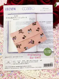 在飛比找樂天市場購物網優惠-居家手作日本COSMO日本原裝刺繡小花面紙收納包~材料包(粉