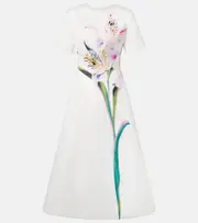 [Leo Lin] Leo Lin Caroline floral midi dress UK 12 white