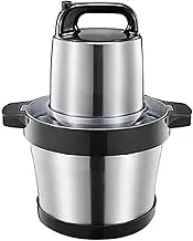 6L Household Meat Grinder, Electric Food Processor, Stainless Steel Countertop Chopper with 4 Blades, Meat Grinder and Mincer, Electric Food Mincer Chopper