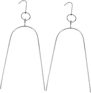 Milisten 2pcs BBQ Skewer Hanger for Chicken Versatile Grill Tool for Roasting Heat Resistant Easy to Clean for Barbecue and Outdoor Cooking