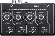 Headphone Amplifier Stereo Sound System 4 Channel AloneControl Volume