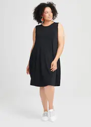 [Taking Shape] Taking Shape Day To Night Tank Dress Size 16 in Black - Plus Size Women's Dresses Black