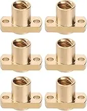 POPETPOP 6pcs T8 Nut Trapezoidal Screw Brass Nut Pitch 2MM 8MM Screw 3D Printer Upgrade Parts for Ender 3-10 -10s Z Axis