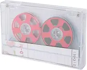 Wisoqu Blank Recording Cassette Tapes, Blank Cassette Tapes for Recording Blank Tapes, Low Noise High Output 46 Minute, Clear Cassette Tape (Red)