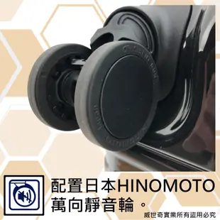 【日本A.L.I】18吋 廉航首選HINOMOTO煞車輪登機箱／行李箱(鏡面藍 KS-1001C)【威奇包仔通】