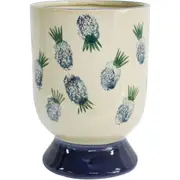 LVD Ceramic Urnplanter Pineapple XL Home/Living Room Wall Hang Decor 18x25cm