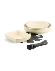 [GreenPan] Click Chef Cookware Set 5 Pack in Cream White