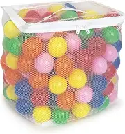 MW SPORTS Play Balls for Ball Pit, Plastic Crush Proof, Phthalate & BPA Free, Assorted Colors in Master carton-200 Count