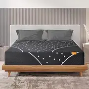 [Sweetlove] Queen Starry Night Hybrid Mattress - Gel Memory Foam, Pocket Spring for Cooling Sleep, Motion Isolation, and Pressure Relief