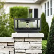 Solar Post Cap Lights Outdoor Waterproof - 11.8x11.8 Fence & Deck Post Lights...