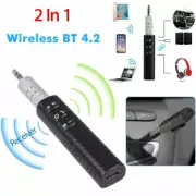 Wireless Bluetooth Receiver 3.5mm AUX Audio Stereo Music Hands Free Car Adapter