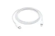 Type C to Lightning cable for iPhone X/XS/XR/XS Max / 8/8 Plus, Supports Power Delivery for Use with Type C Chargers White