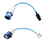 Leaderman LDM-230-A1 Blue 230V 16A Plug and Socket PAT Adaptor Set