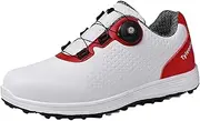 [JiuQing] Men's Spikeless Golf Shoes Outdoor Anti Slip Walking Sneaker Breathable Casual