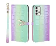 For Samsung Galaxy A32 4G Cover Wallet (Not for 5G) - Green
