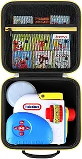 Hard Carrying Case for Little Tikes Story Dream Machine Starter Set, Toys Storage Holder for Little Tikes with Zipper Mesh Pocket fit Many Story Collection, Storytime/Little Golden Book,Black