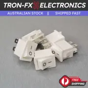1/2/5PCS KCD1-104 DPST White Rocker Switch 6A 250V 4 Pin