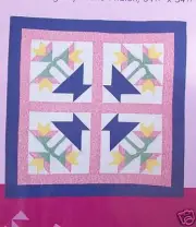 Tulips in a vase wall quilt 34" x 34" or larger oop