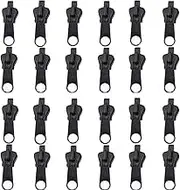 6Pcs Fix Zip Puller, Zipper Slider Repair Kit, Removable Rescue Replacement Pack for Coats, Jackets, Luggage, Backpacks, Undergarment Sewing