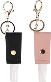 Hand Sanitiser Travel 2 PCS Hand Sanitizer Keychain 30ml Leakproof Hand Sanitizer Holder Portable Hand Sanitiser Gel with Clip Refillable Hand Sanitizer Holder for Toiletry