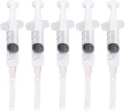 5pcs Ink Filling Syringe with Needle for Printer Cartridge Refill PP Plastic Effortless Operation Precision Measurement Premium Construction Complete Set