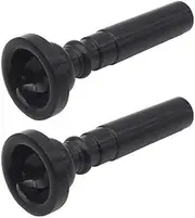 2Pcs Food Grade Plastic Trumpet Mouthpiece for Beginner Musical Trumpet Mouthpiece Replacements Shaped Trumpet