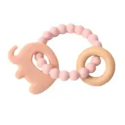 Splosh Elephant Silicone Teether - Pink