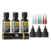 Loon Outdoors Fly Tying UV Cure Kit (1/2 Oz) Thick, Thin, Ultra-Thin & UV Light