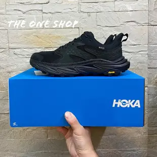 HOKA ONE ONE Anacapa 2 Low GTX GORETEX 黑色 全黑 低筒 登山 越野 健行 登山鞋