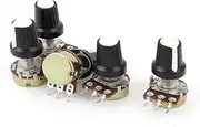 NEW LON0167 New 5pcs 500K OHM 3 Terminal Linear Taper Rotary Volume B Type Potentiometer Pot(Neue 5 stcke 500 Karat OHM 3 Terminal Linear Taper Rotary Volume B Potentiometer Pot