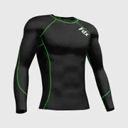 Fdx Thermolinx Green Men's Base Layer All Season Compression Top