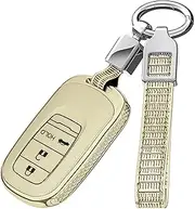 ontto 3 buttons PC Car Key fob Cover Fit for Honda Civic 11th 12th Gen Accord Vezel Freed Pilot CRV 2023 2024 keyless entry smart Key case Shell keyring Key holder bag keychian accessories