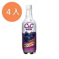 在飛比找樂天市場購物網優惠-黑松C&C氣泡飲(葡萄口味)500ml(4入)/組 【康鄰超