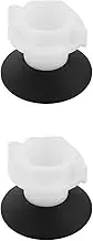 ECSiNG 2x Blanking Plug Cover for Basin or Cistern Overflow Hole White Cap Fits 21-38mm Holes Sink Tap Hole Decorative Cover Stopper