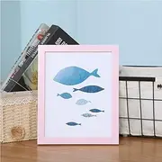 Home Photo Frame,Décor Picture Frames,Photo Frame Picture Frames New Solid Wood Photo Frame Wall License Large Size Single Frame Simple Custom (Size : 5inch) (Size : A4)
