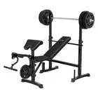 Weight Bench 10 in 1 Bench Press Home Gym Station 330kg Capacity Fitness E N1-BK