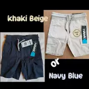 Cargo Shorts HAWK 3T or 4T Navy or Khaki Easy-On Pull-On NEW Toddler Tony Hawk