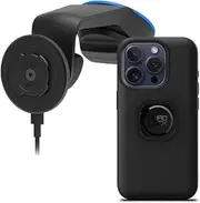 Quad Lock Windscreen/Dashboard Car Phone Holder with MAG Wireless Charging Head V2 and MAG Phone Case for iPhone 15 Pro