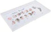 Handprint Footprint Kit Set Newborn Milestone Frame Month Decor for Room