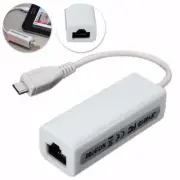 Micro USB to RJ45 Ethernet LAN Network Card Adapters Hubs 100Mbp For PC Laptop