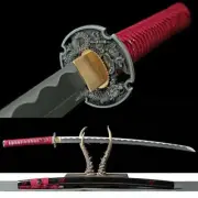 Japanese Katana Handmade 1095 Carbon Steel Samurai Full Tang Battle Ready Sharp.