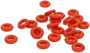 30PCS Red Silicon O-Ring Silicone VMQ 1.8mm Thickness Seal Rubber Gasket Ring Washer,9.6x6x1.8mm