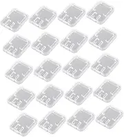 Hoement 20pcs Sd Holder Memory Holder Memory Case Tf Case Sd Case Dual Card