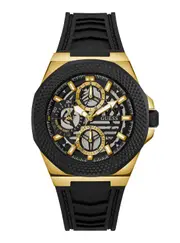 GUESS Black Front Runner Silicone Watch