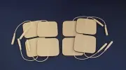 8 Replacement Pads for Massagers / Tens Units electrode pads2x2Inch White Cloth
