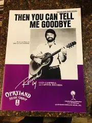 RARE! GLEN CAMPBELL” Then You Can Tell Me”Photo SHEET MUSIC New Old Stock MINT